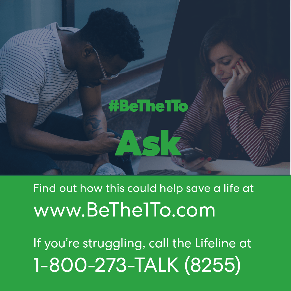 Get #BeThe1To Ask